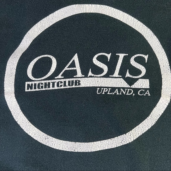 Oasis Night Club Upland California Nightlife Vintage T Shirt Black S - Picture 6 of 7